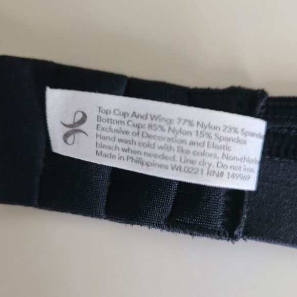 NWT lively the spacer bralette black style 92240 size XS - Picture 7 of 7